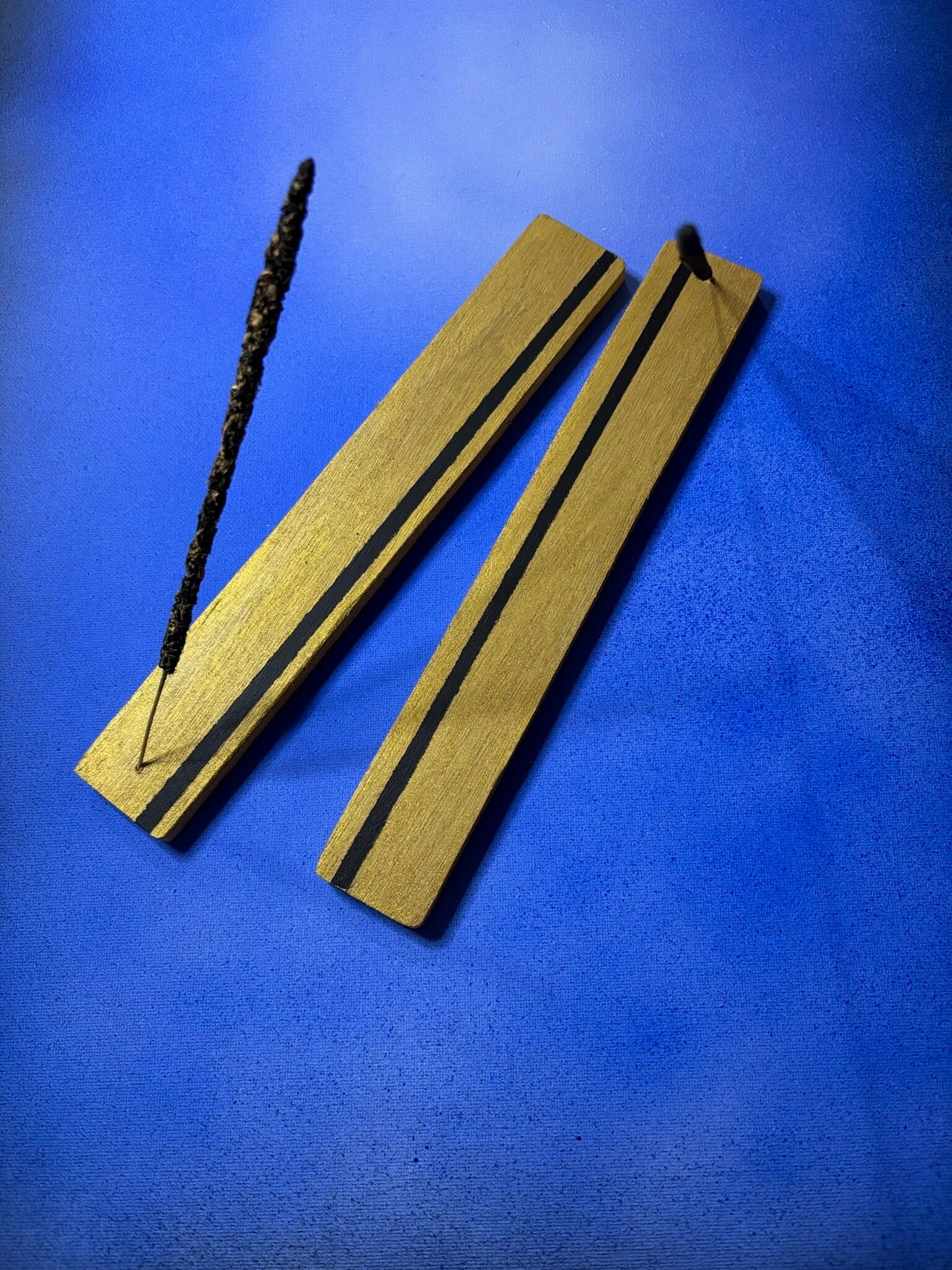 Porte encens Or et Noir