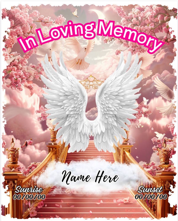 Achilles Angel Memorial Hoodie - Pink Memory