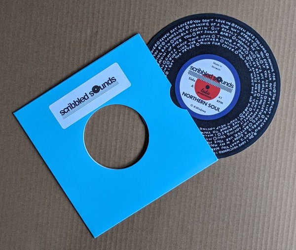 Scribbled Sounds - 7" vinyl record print - Various (unframed)