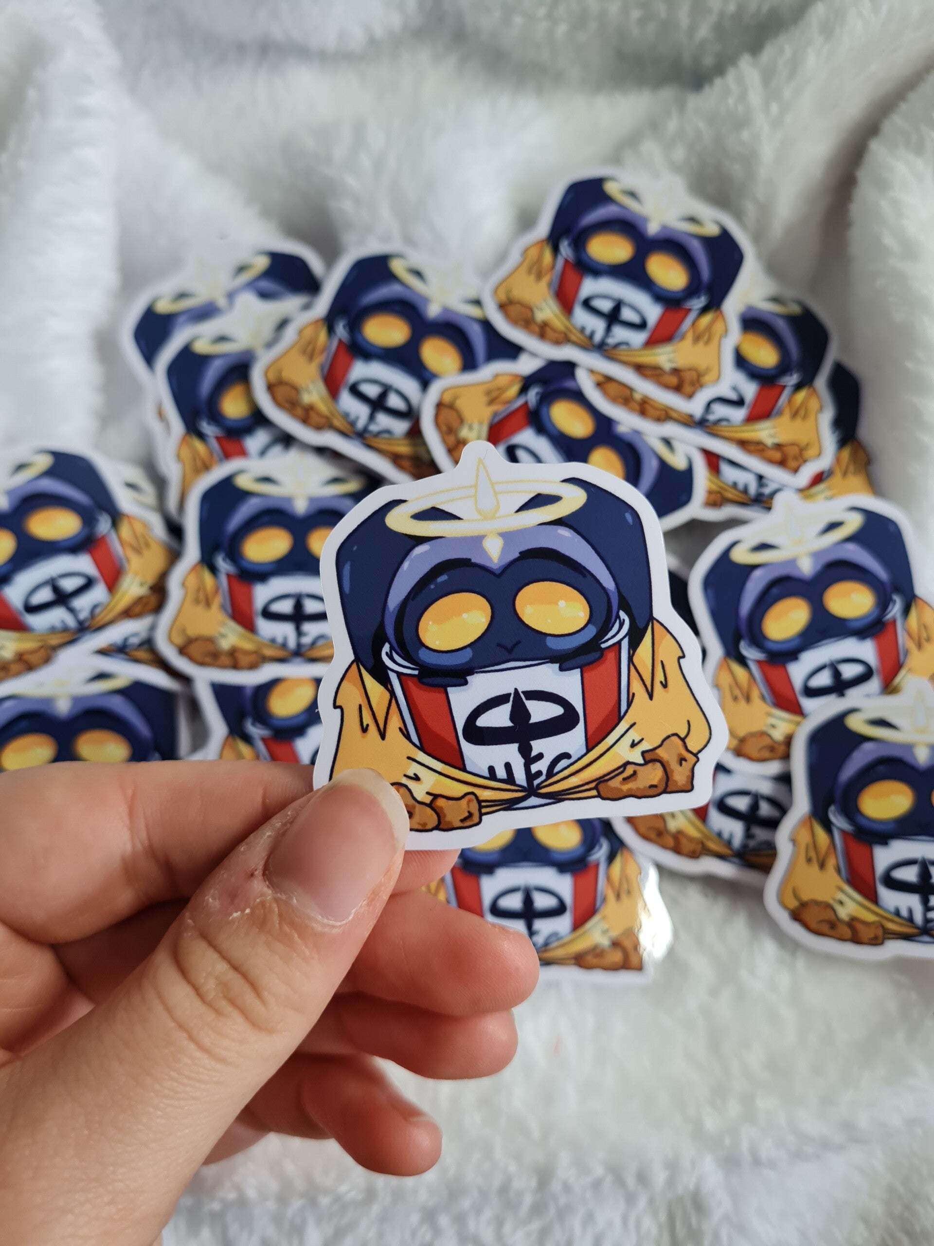Hazbin Hotel - Adam in a Chicken Bucket - Sticker