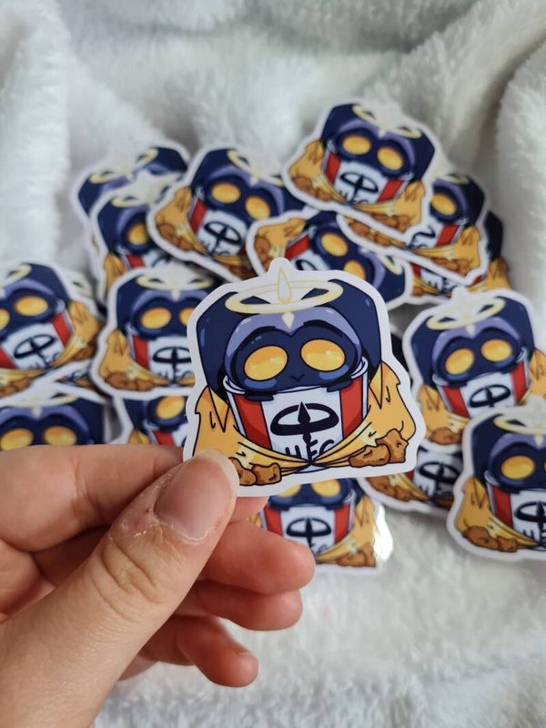 Hazbin Hotel - Adam in a Chicken Bucket - Sticker
