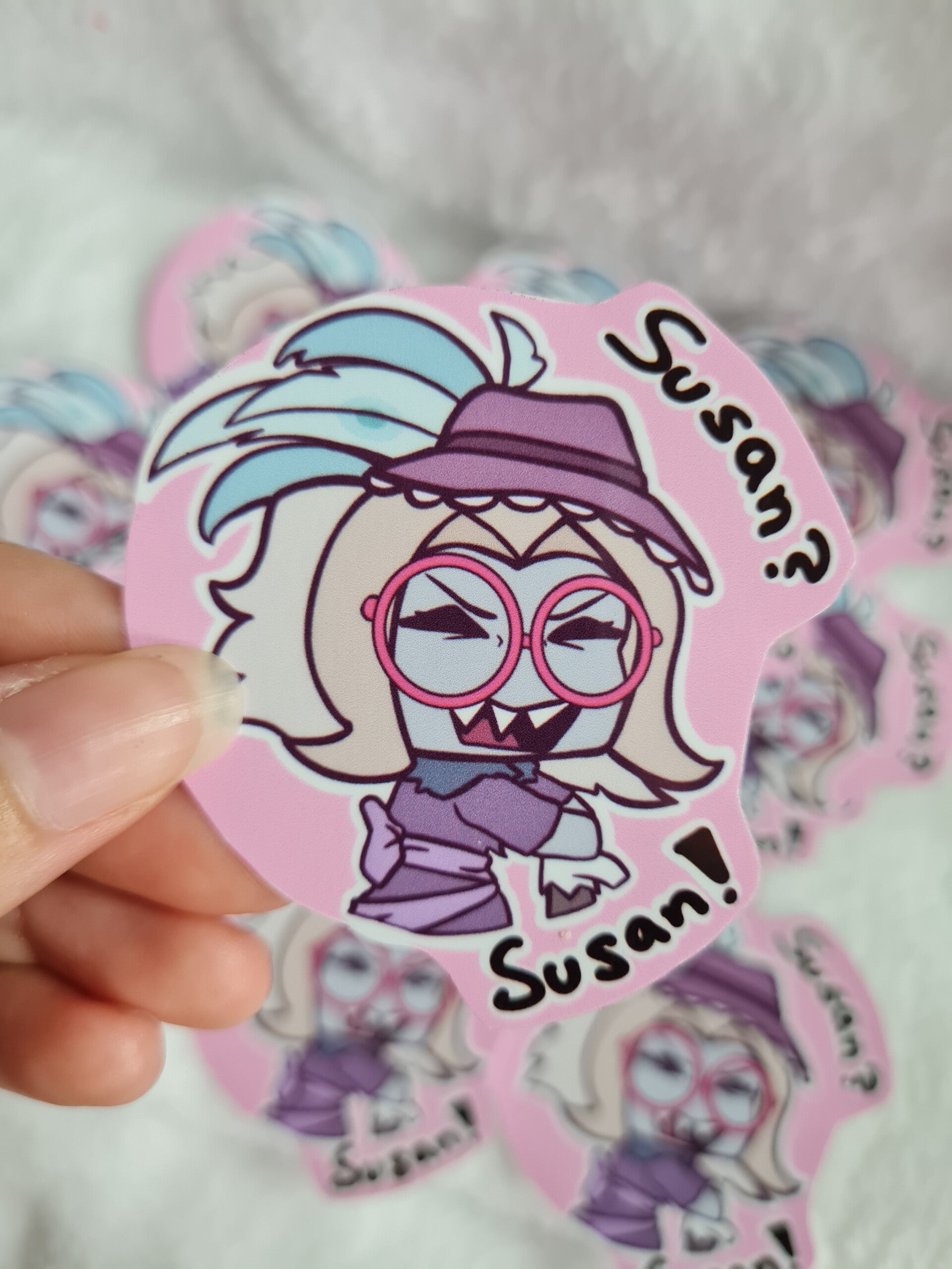 Susan? Susan || Hazbin Fanart Sticker