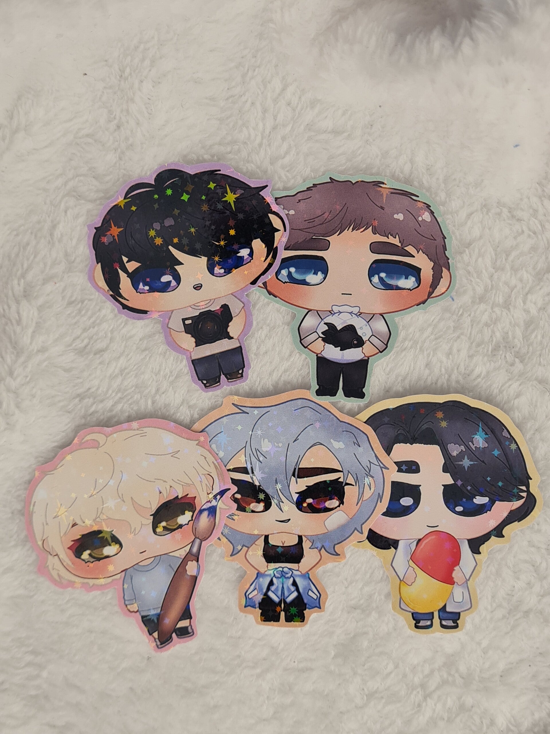 TheSsum Fanmade Chibi Sticker || Teo | Harry | June | Henri | Minha