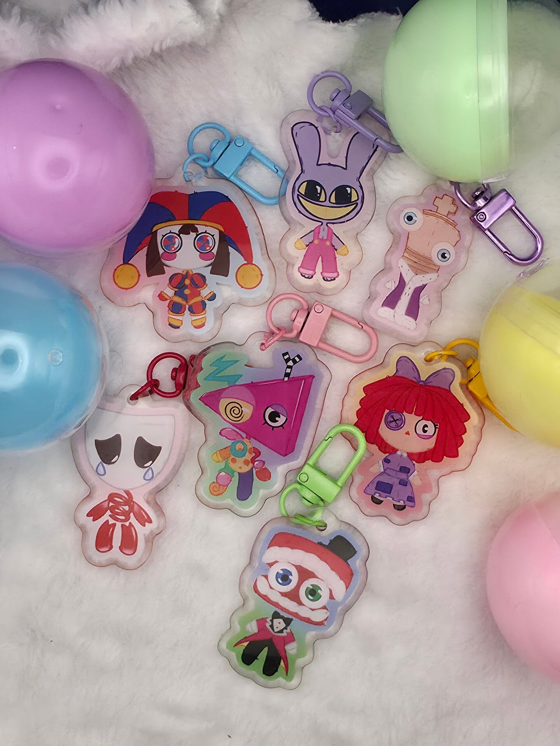 The Amazing Digital Circus Chibi Keychains (Fanmade) [LIMITED ONLINE DROP]