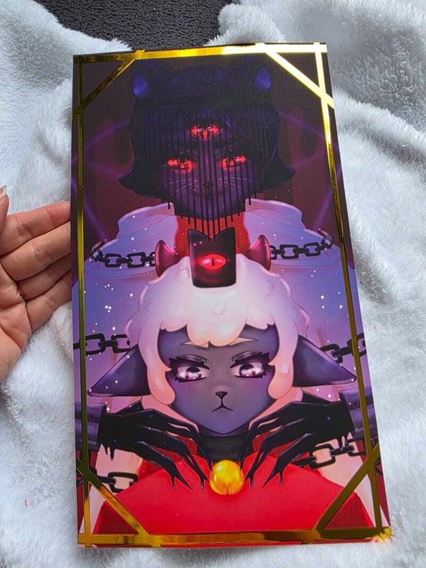 Cult of the Lamb Goldfoil Print