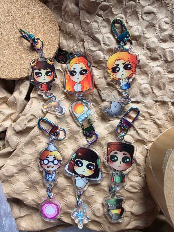 Deponia Fanart Keychains || Rufus || Goal || Toni || McChronical || Cletus || Argus