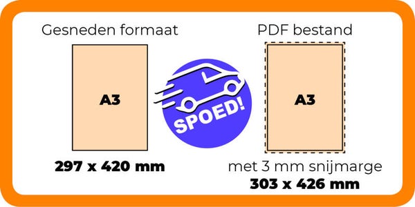 Poster A3 Papier - SPOED - vanaf
