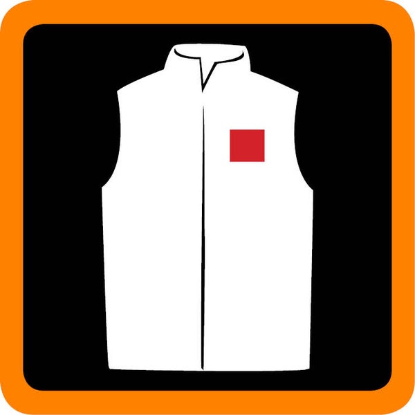 BODYWARMER R127A MET BEDRUKKING