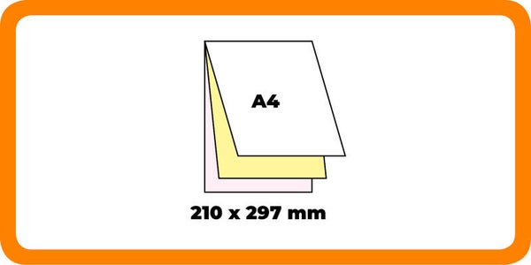 BONNENBOEKJES A4, 3 KOPIE, FULL COLOR - vanaf