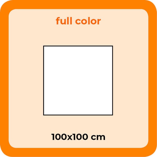 RECLAME SPANDOEK 100x100 cm