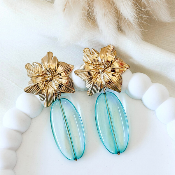 Yasmine earrings blue