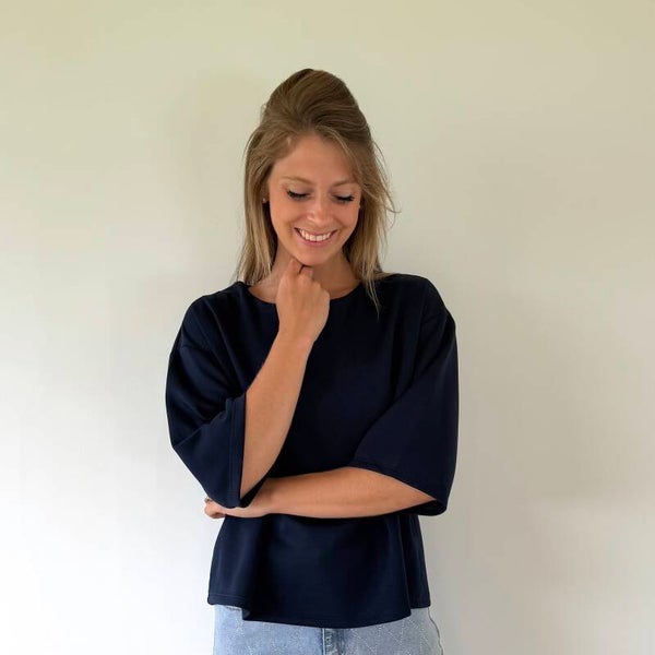Maggie top navy blue