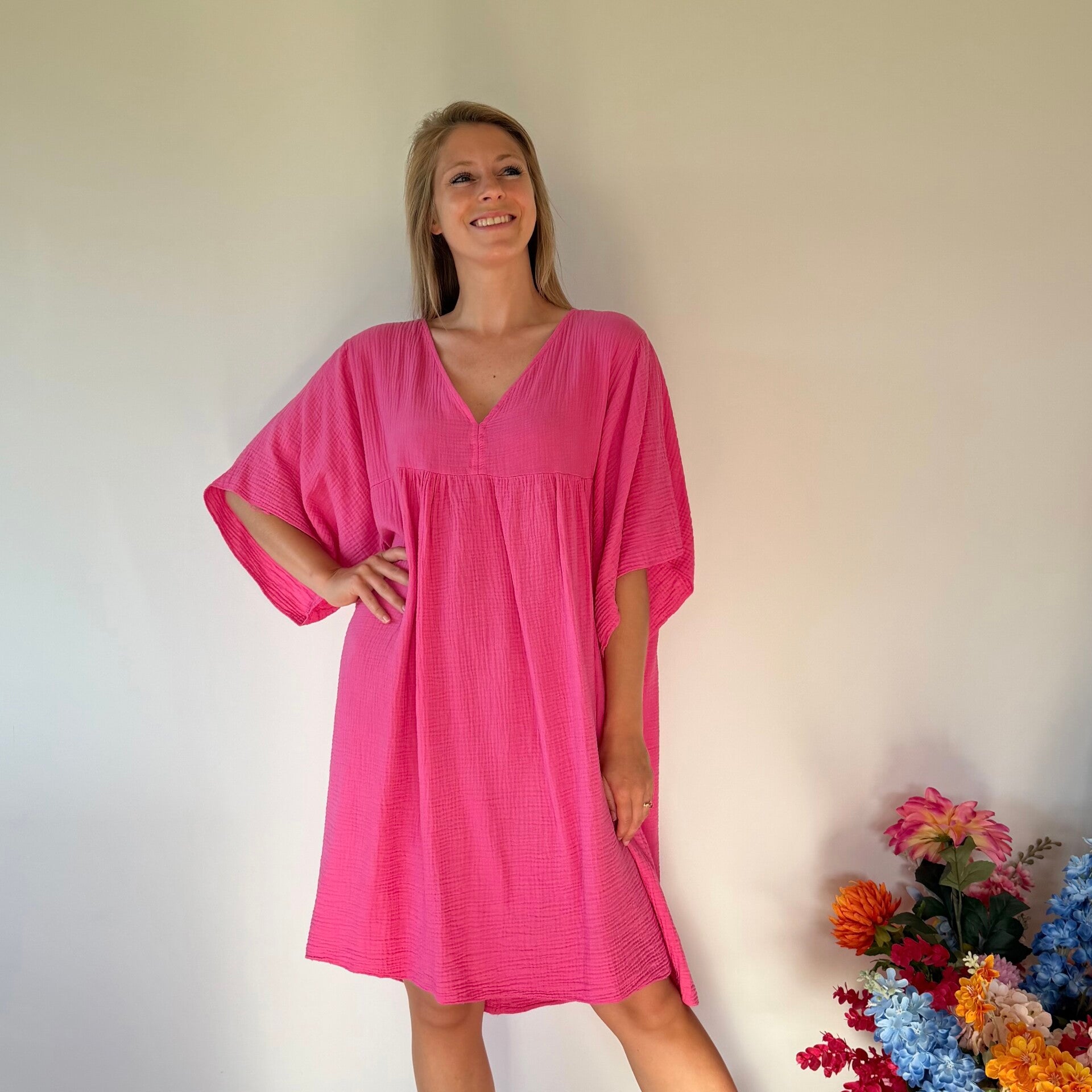 Rosie dress fuchsia