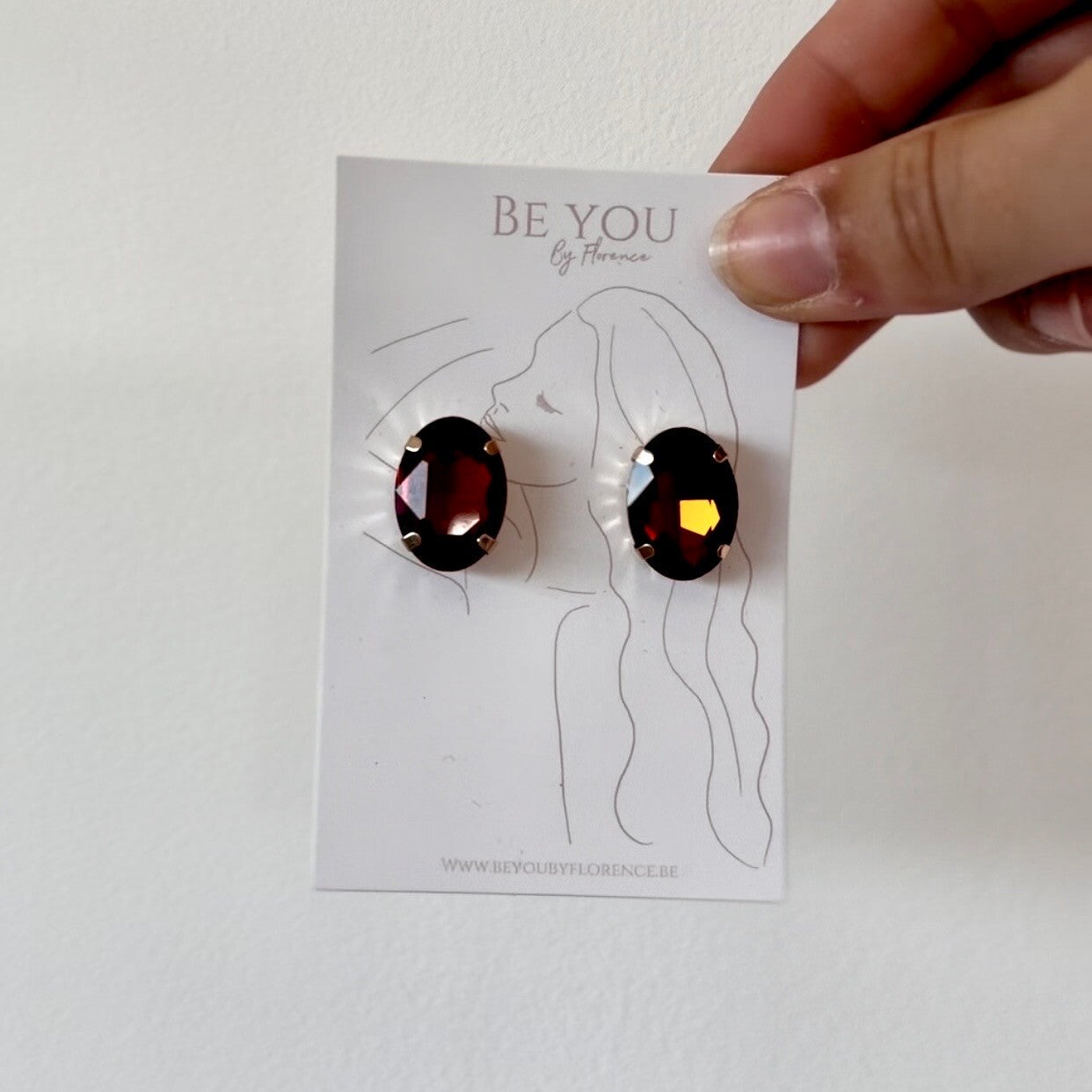 Billie earrings brown