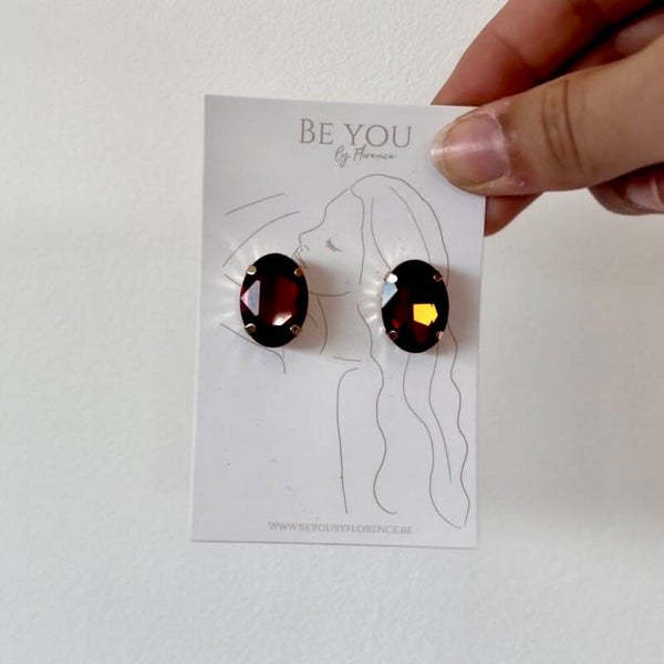 Billie earrings brown