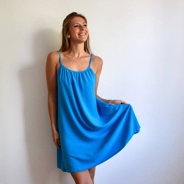 Summer dress blue
