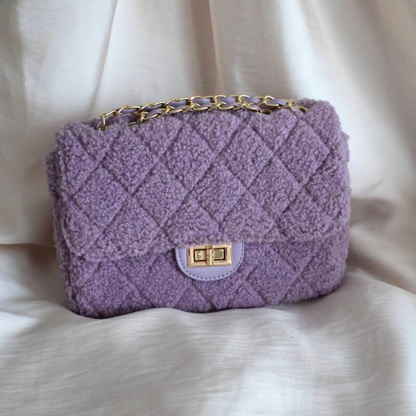 Teddy handbag purple