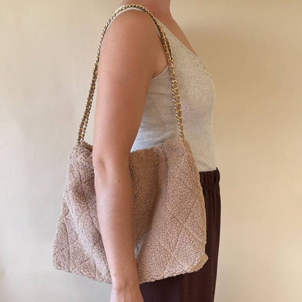 Bonnie tas lichtbruin/grijs