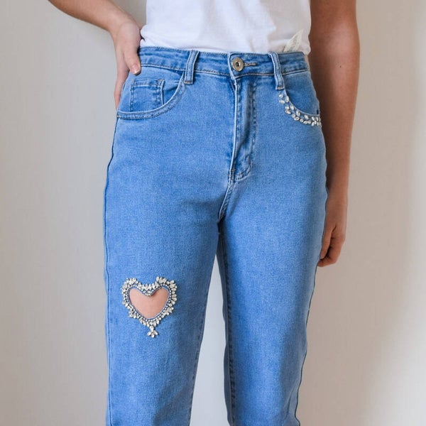Heart jeans