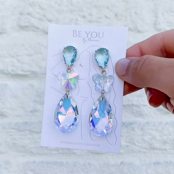 Butterfly earrings space