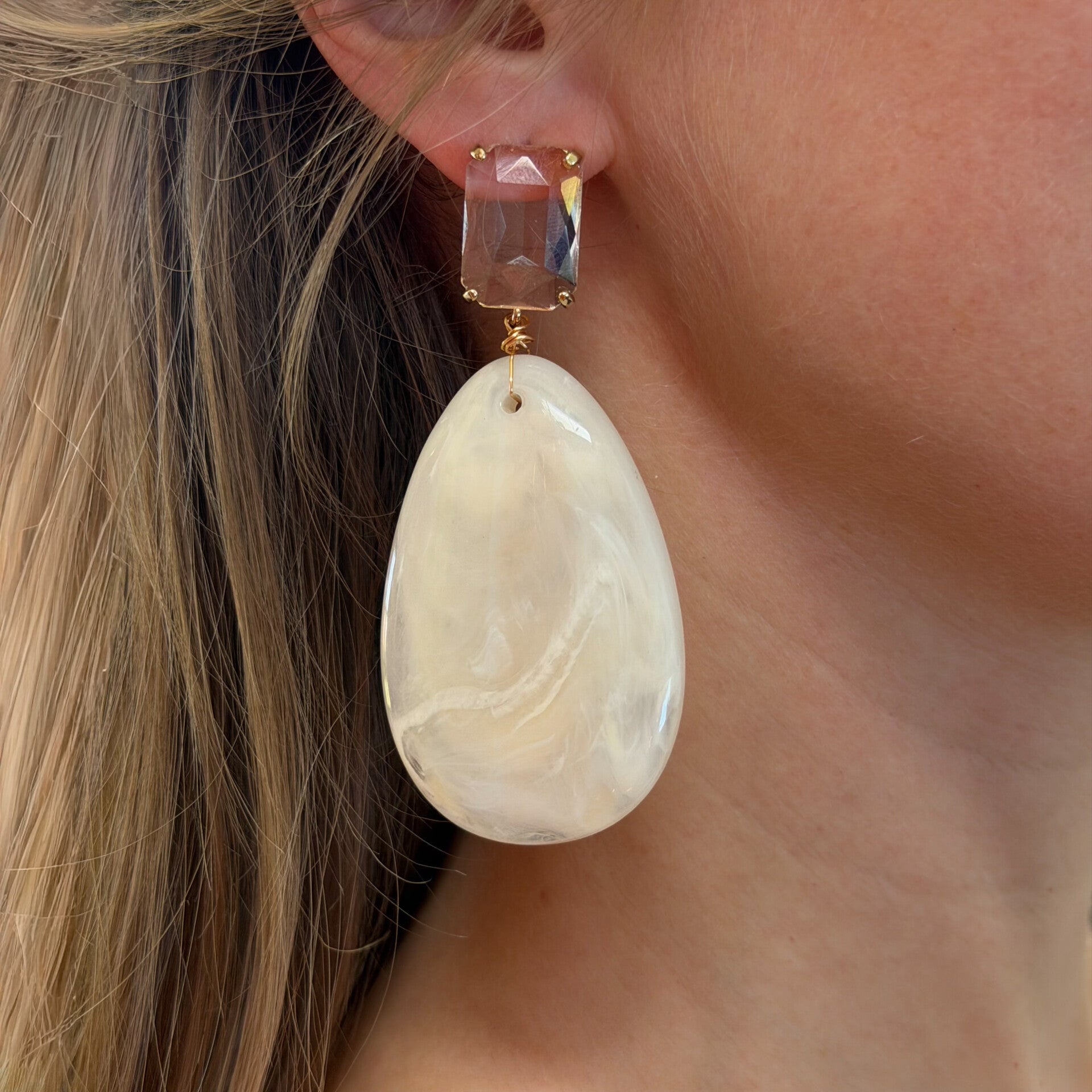 Marble earrings
