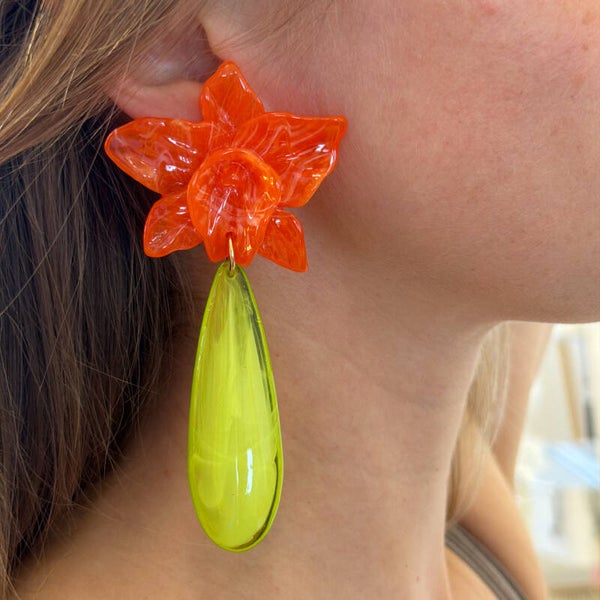 Lilliet earrings orange
