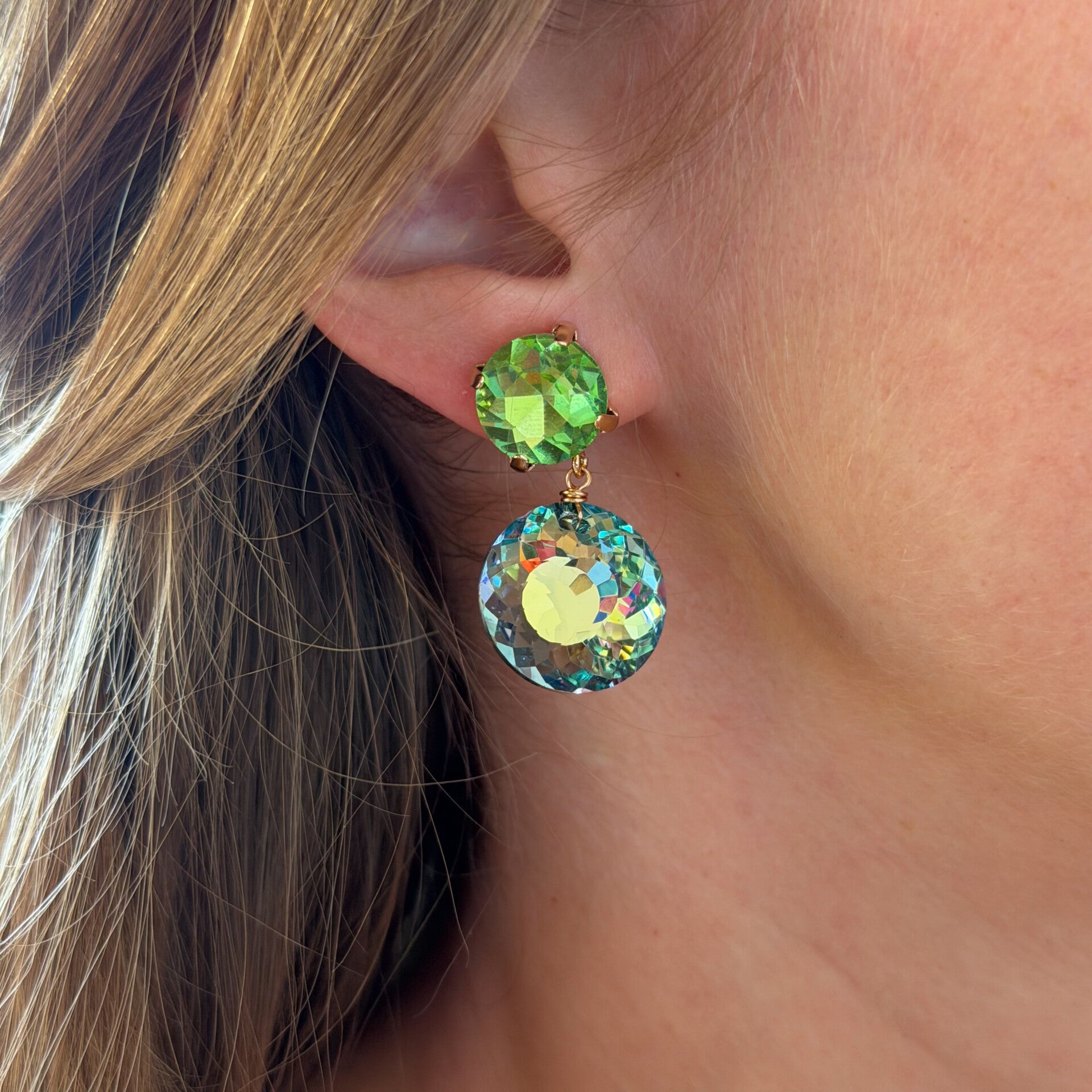 Anna earrings blue/green