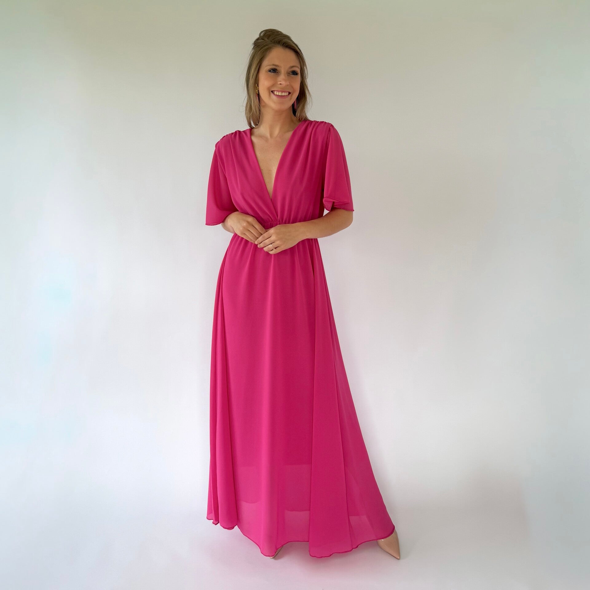 Emma dress fuchsia