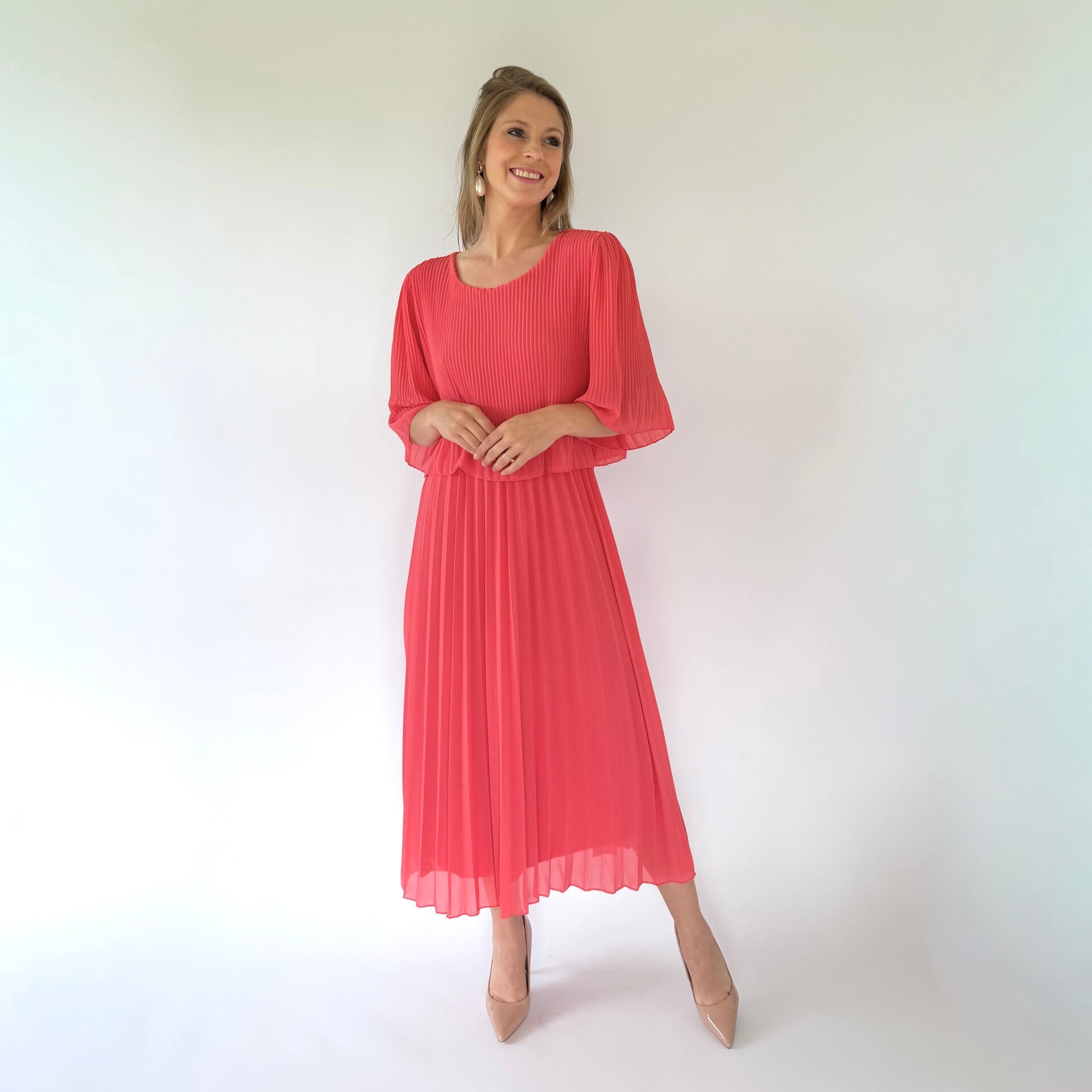 Emanuelle dress coral