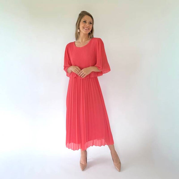 Emanuelle dress coral