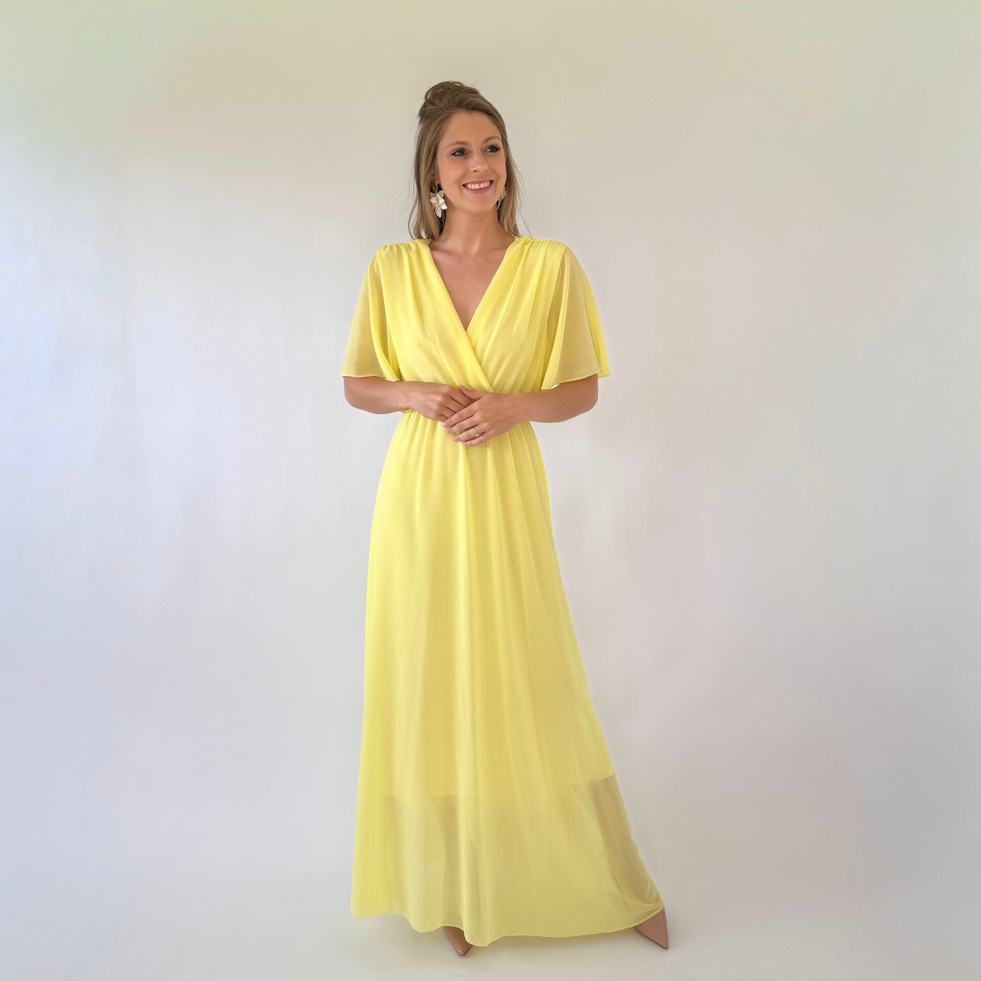 Emma dress yellow