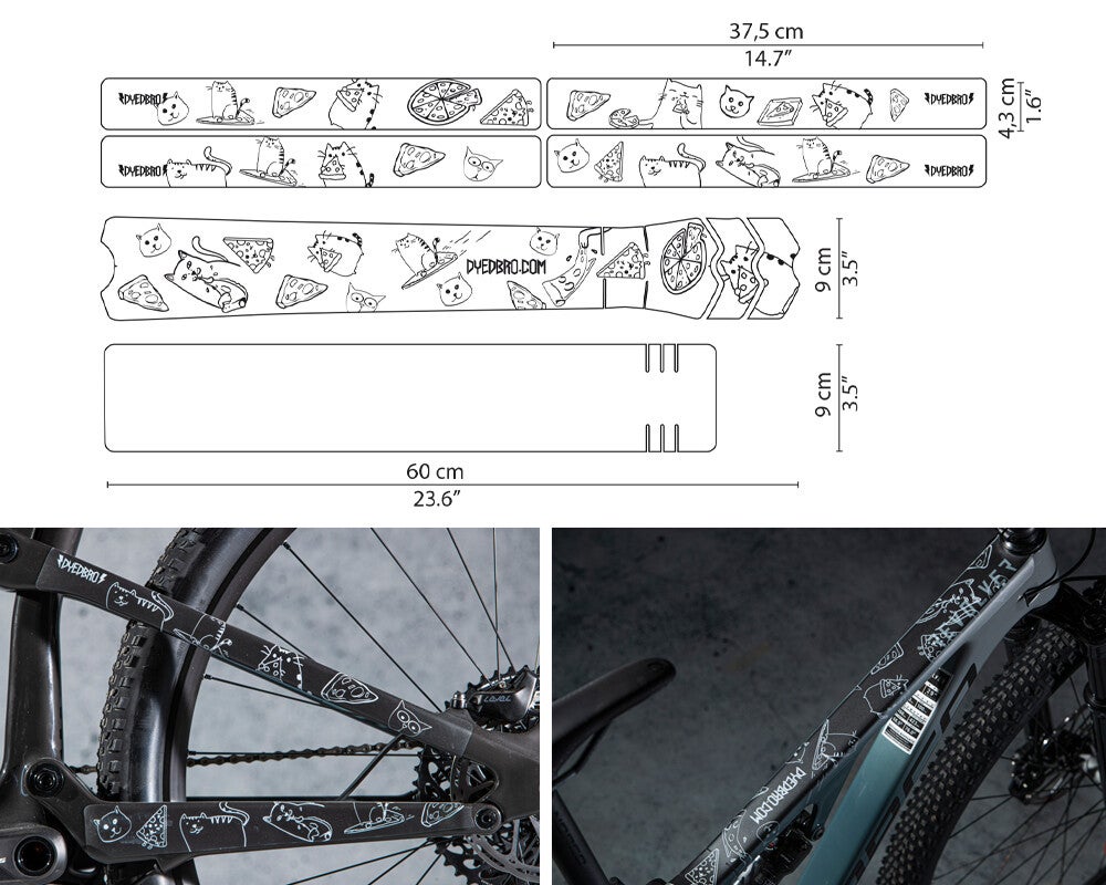 DYEDBRO - Cat frame sticker
