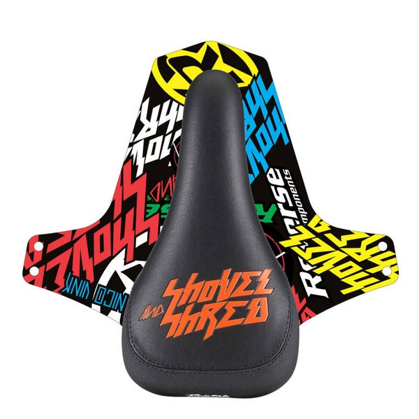 Nico Vink Shovel & Shred zadel Zwart/Oranje