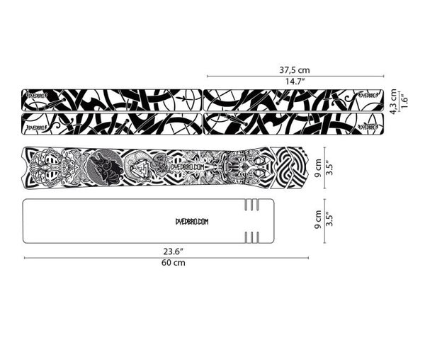 DYEDBRO - Viking frame sticker