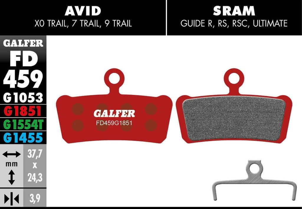 Galfer Bike Advanced Brake Pads Sram Guide / Avid XO Trail