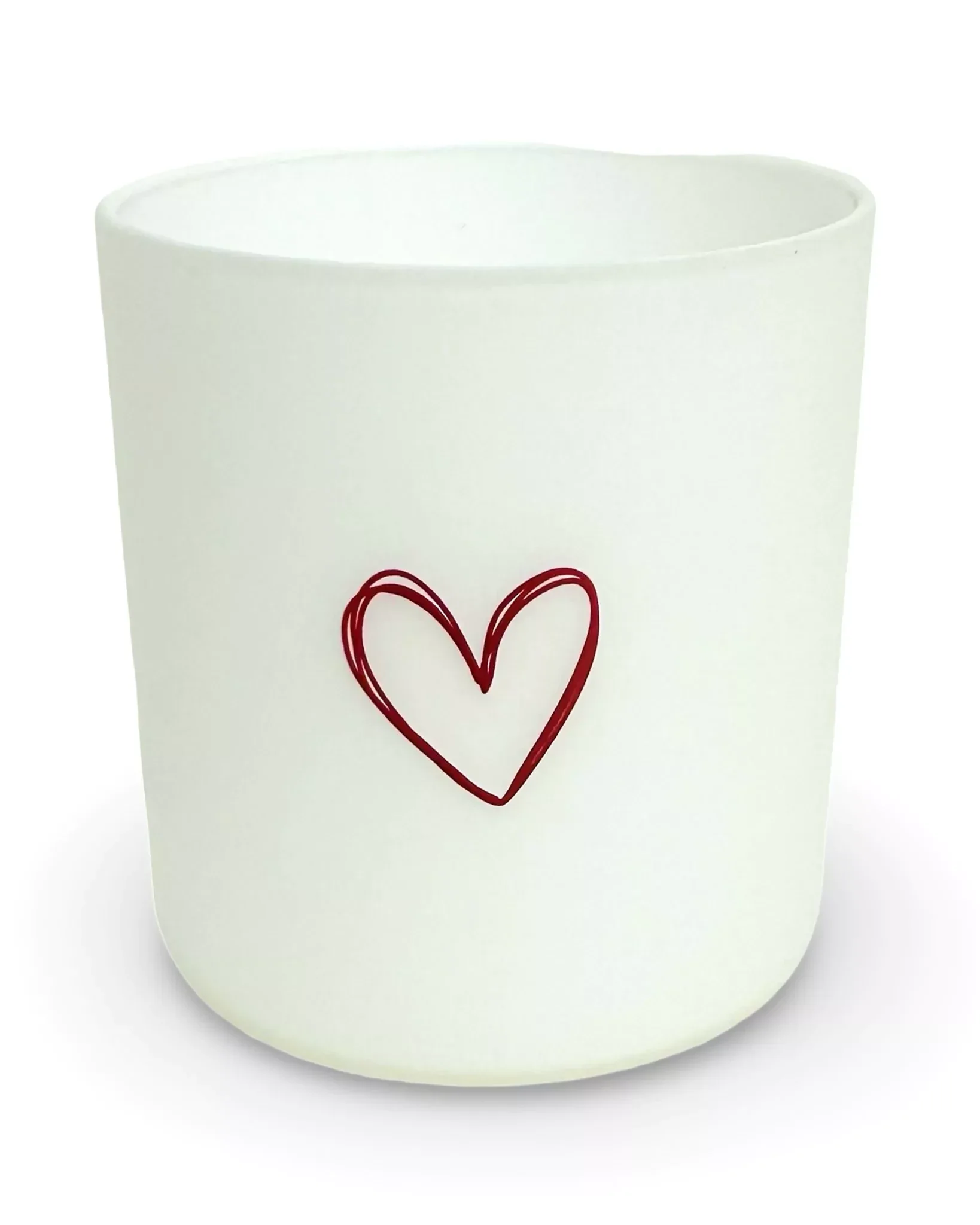 Rood hartje - witte thee