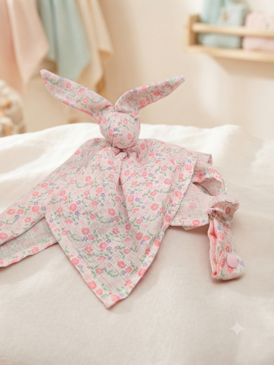 Doudou en Gaze de coton Fleur