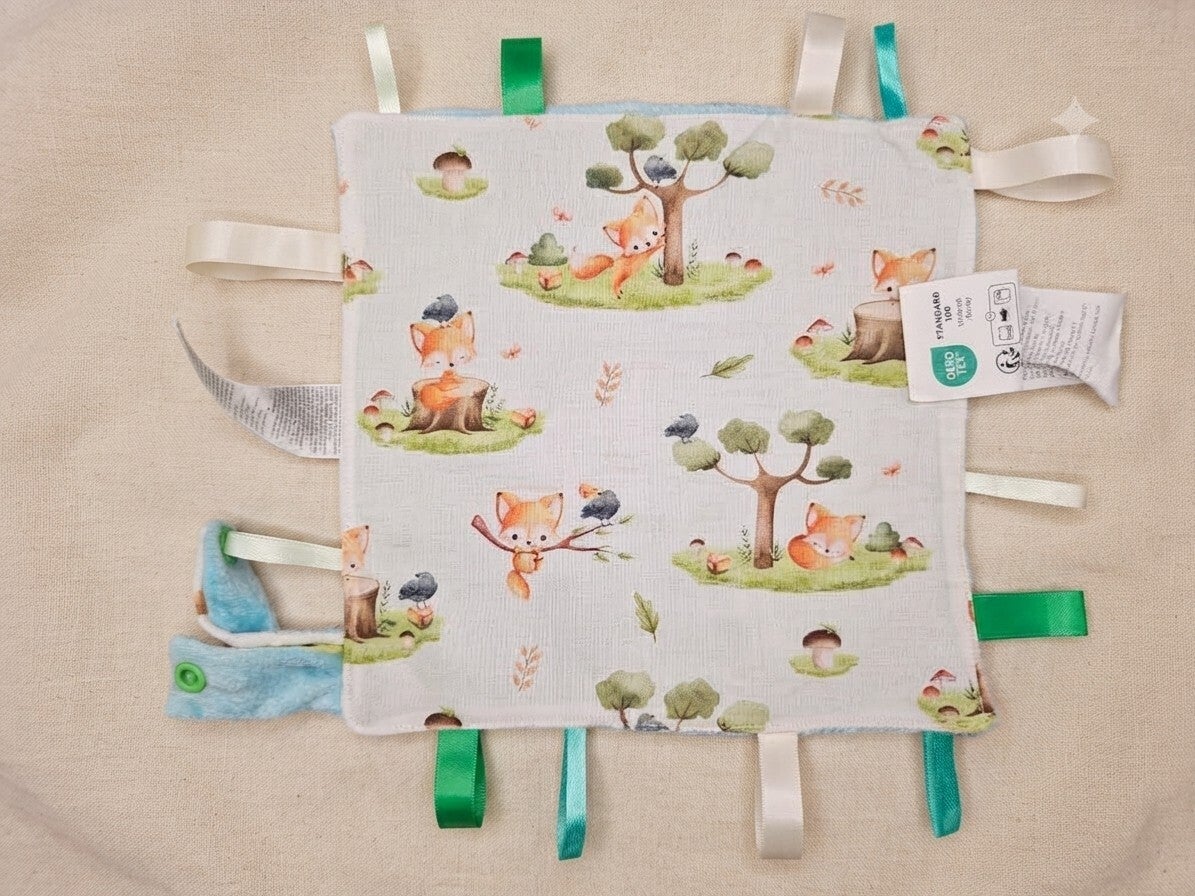 Doudou étiquettes Renard