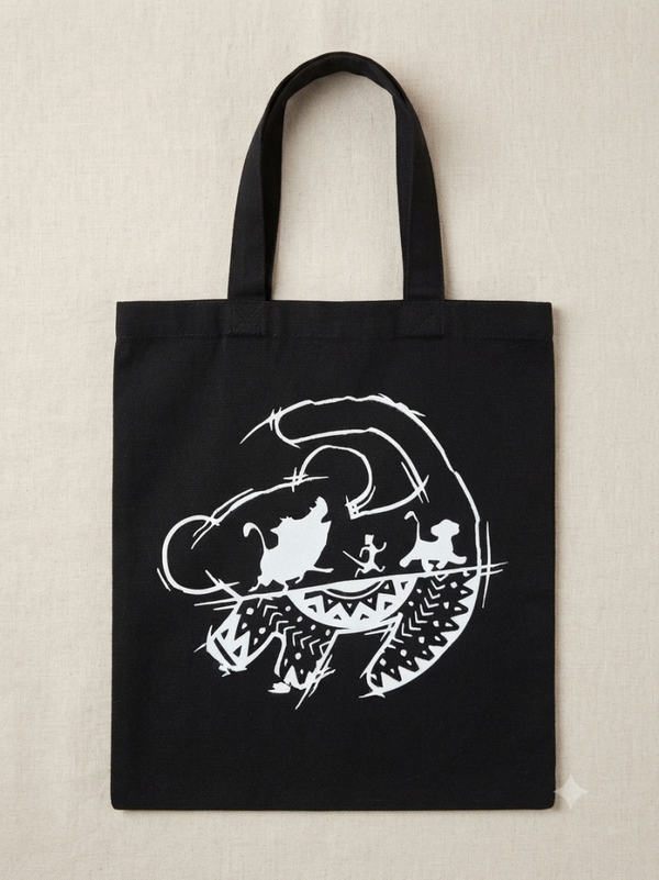 Sac Le Roi Lion Noir et Blanc