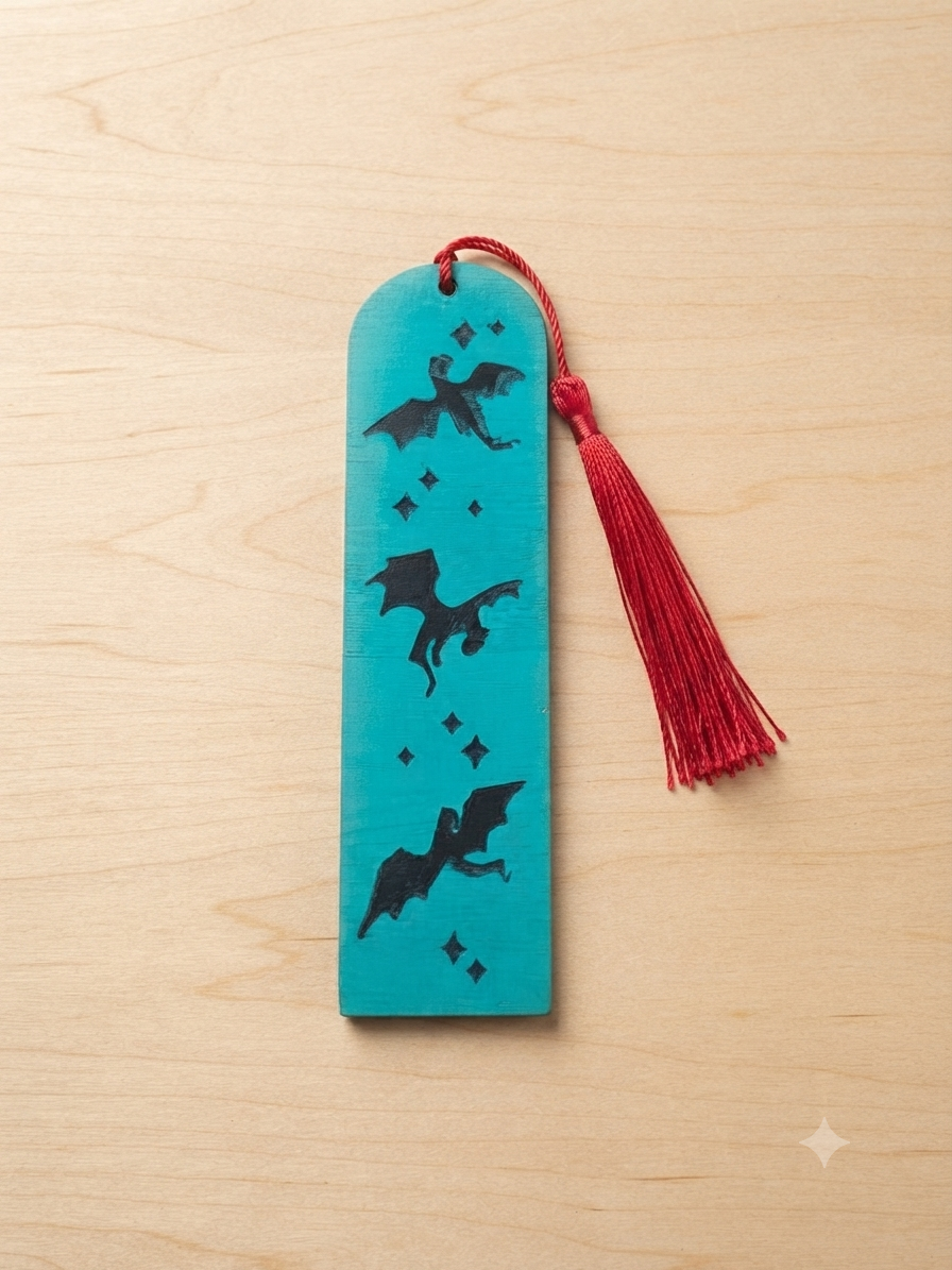 Marque Page Turquoise Dragon