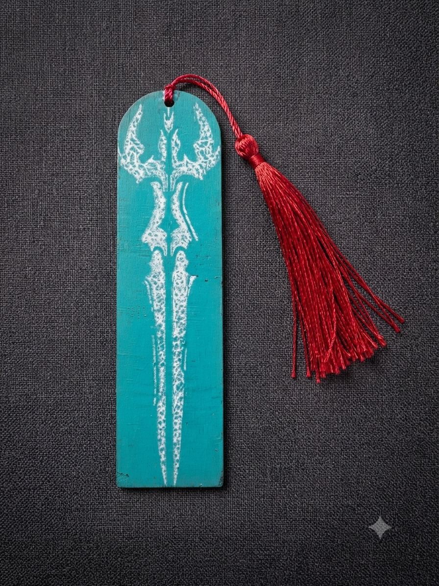 Marque Page Turquoise Épée Blanche