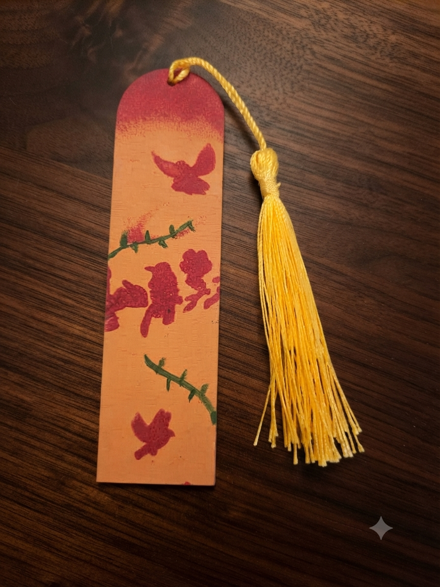 Marque Page Oiseaux Orange