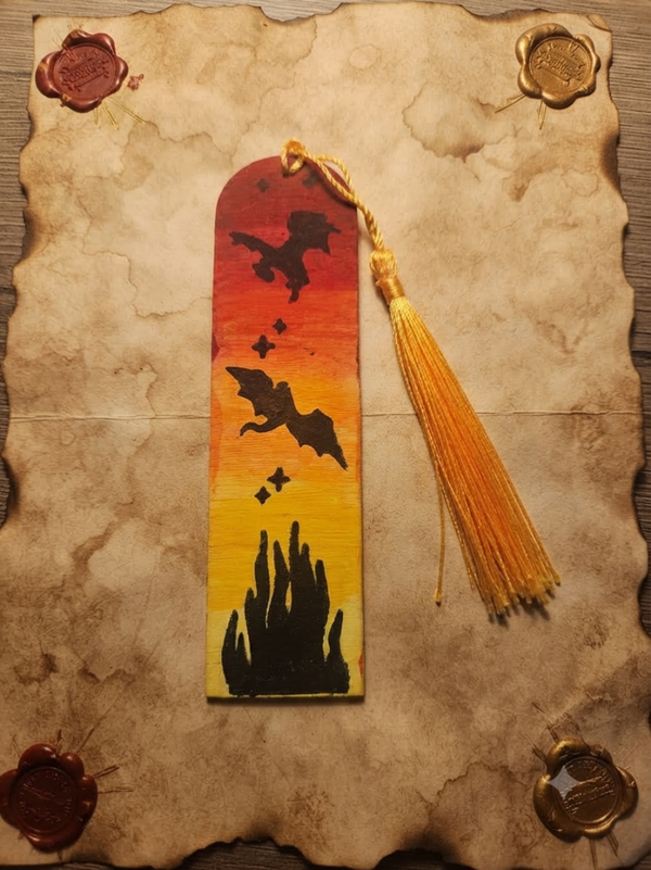 Marque Page Nuance Feu Dragon
