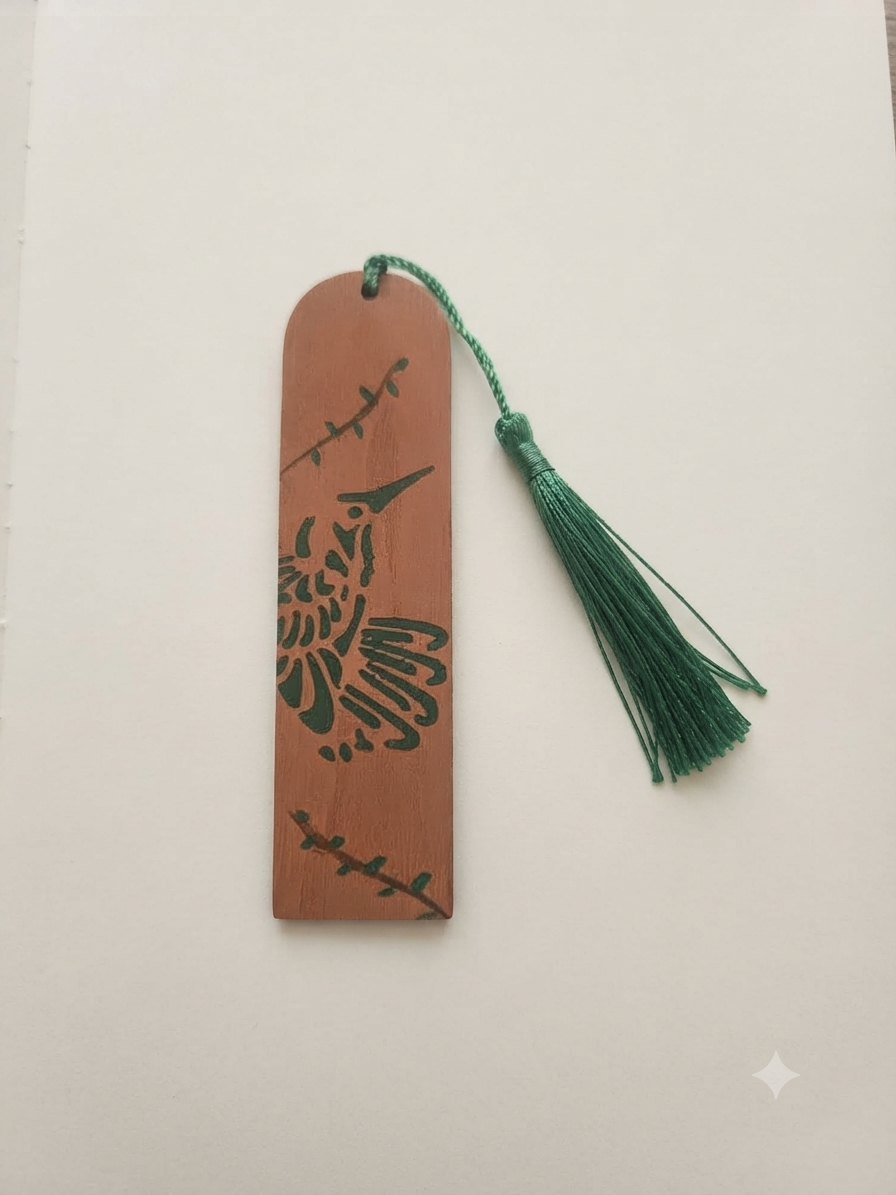 Marque Page Marron Colibri