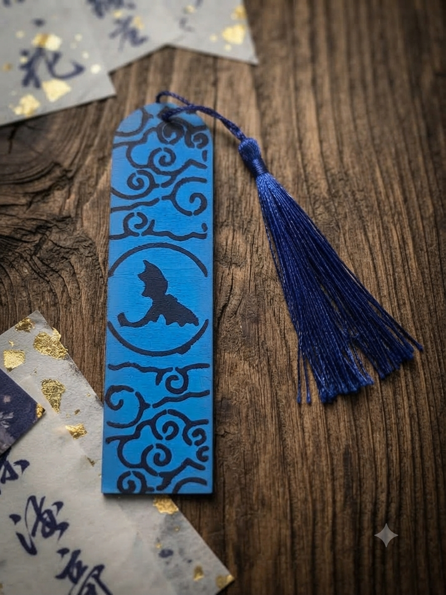Marque Page Dragon Bleu