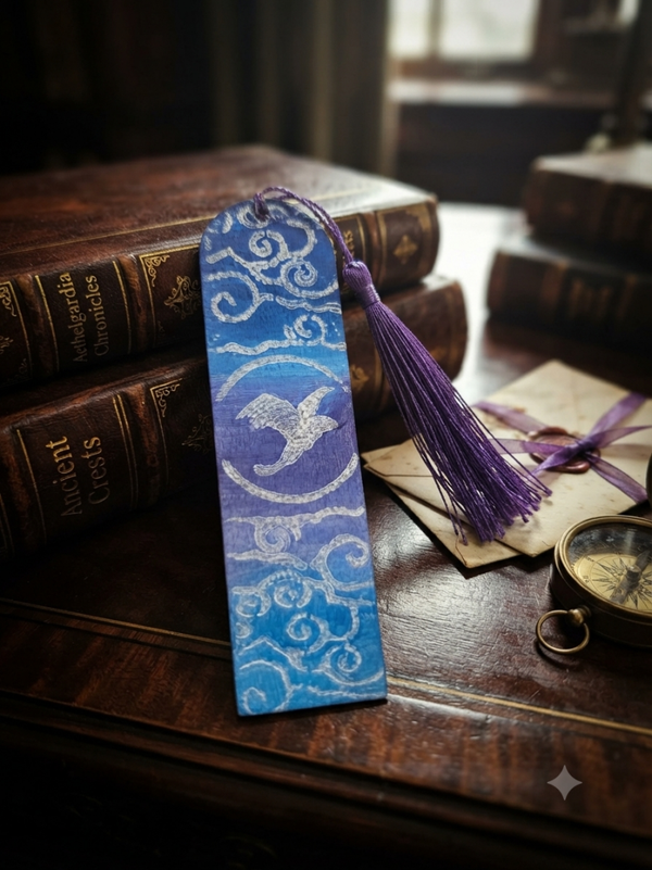 Marque Page Bleu Violet