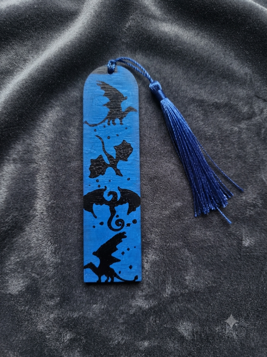 Marque Page Bleu Dragon