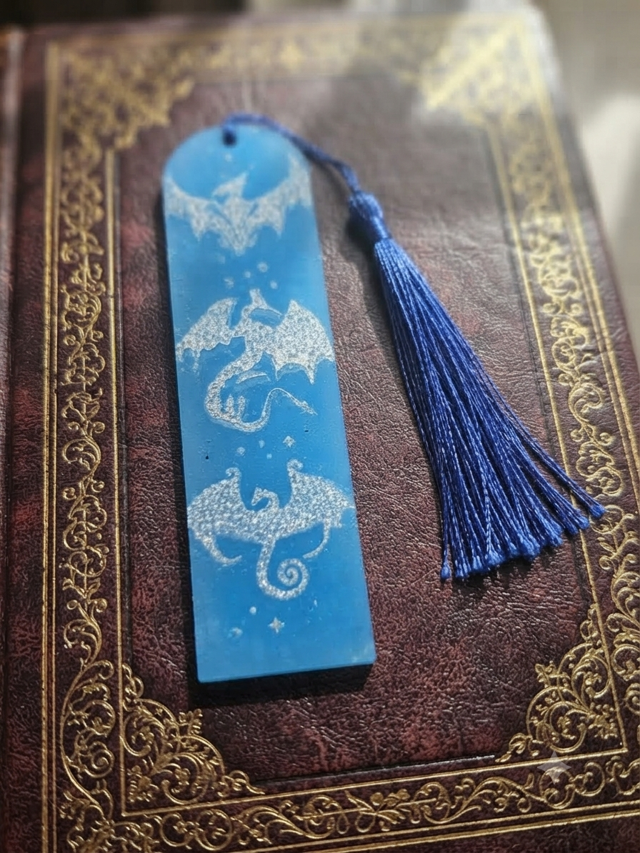 Marque Page Bleu Dragon
