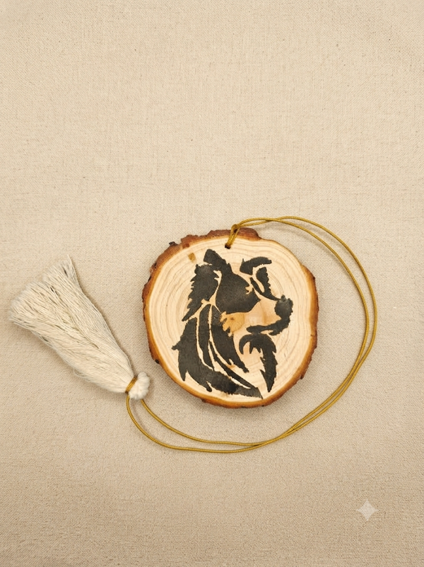 Décoration Murale en Bois Border Collie