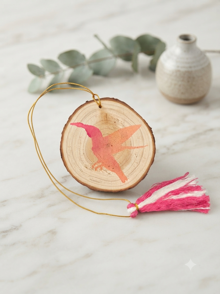 Décoration Murale en Bois Colibri